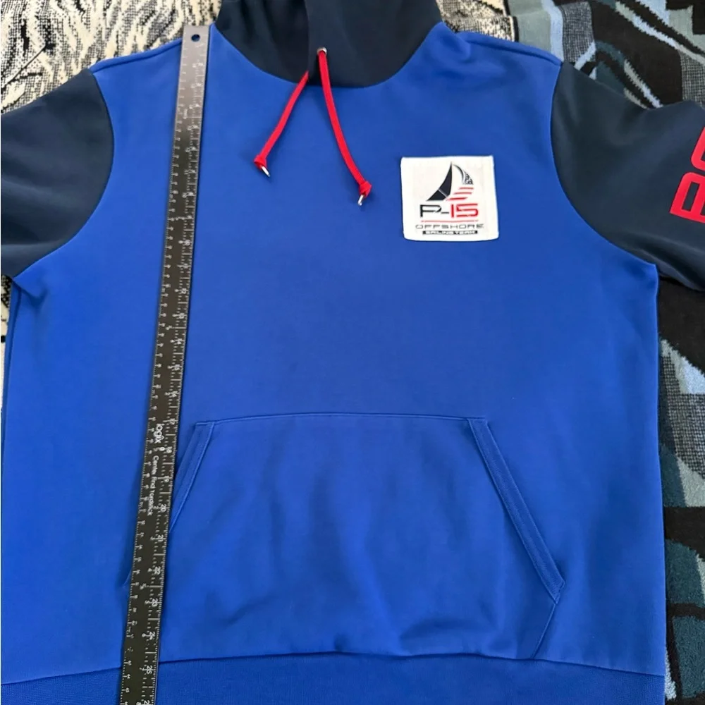 Polo Ralph Lauren Double Knit P-15 Offshore Sailing Team Multi-Blue/White Hoodie
